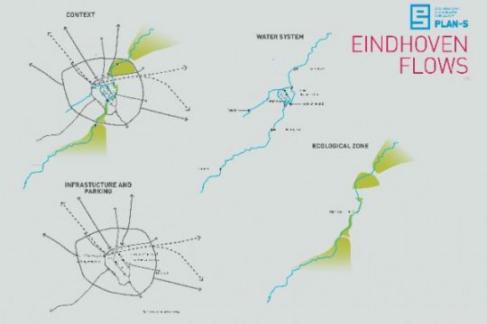 Concept situatie Eindhoven FLOWS | PLAN-S / BEELEN CS architecten Eindhoven