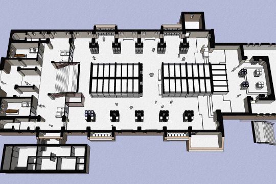 Herbestemming Theresiakerk opengewerkte plattegrond, Landgraaf - BEELEN CS architecten Eindhoven / Thalliagroep Weert