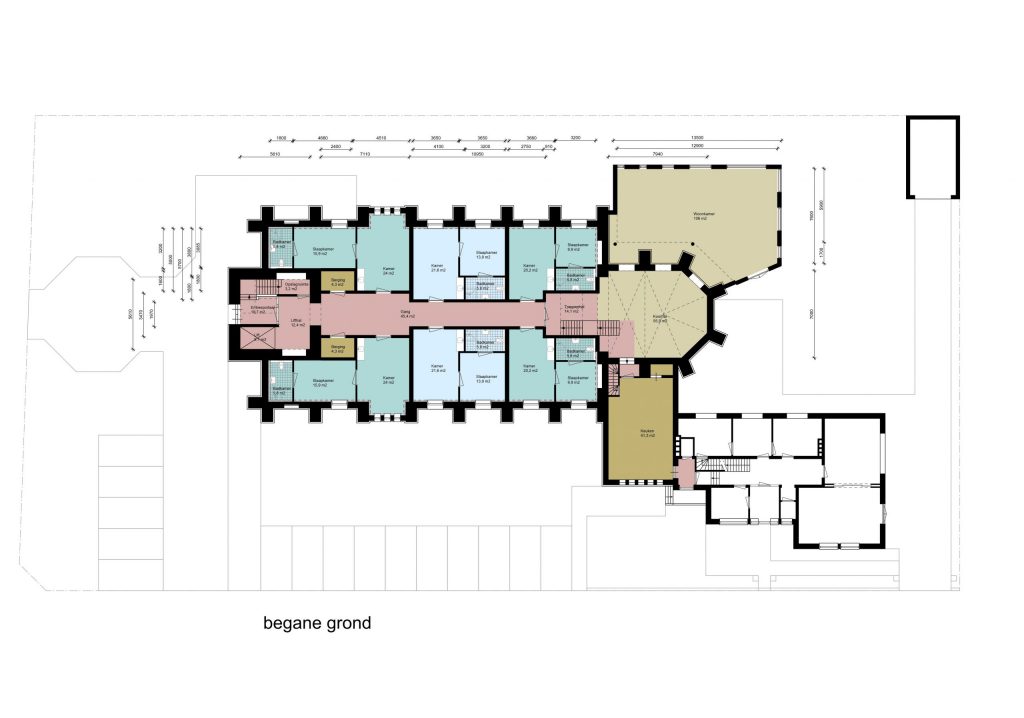 Herbestemming Sint-Bernadettekerk, Landgraaf, zorgplan begane grond - Thalliagroep Weert Eindhoven