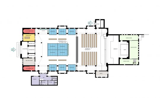 Herbestemming Theresiakerk, Landgraaf, plattegrond | Thallia groep Weert - Eindhoven