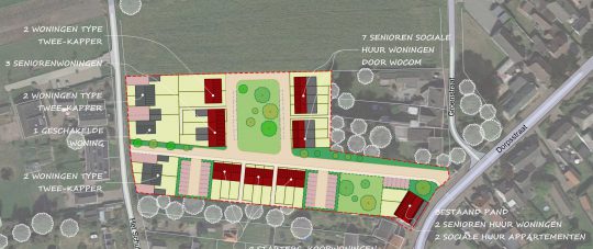 Plangebied - Ontwikkeling Dorpsstraat Soerendonk | Vlassak Budel | BEELEN CS architecten / Thallia groep Weert - Eindhoven