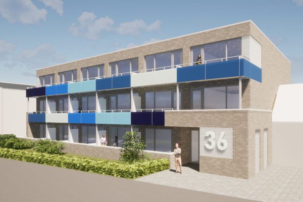 Straatzijde Ontwikkeling appartementgebouw Beemdenstraat, Weert | BEELEN CS architecten / Thallia groep Weert - Eindhoven